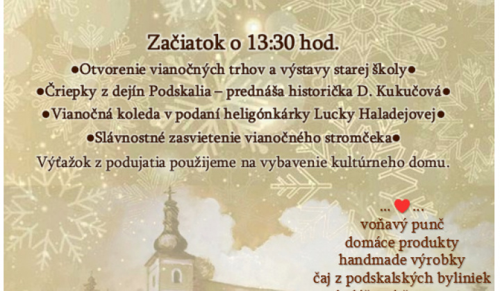 Aktuality / Pozvánka na vianočné trhy v Podskalí 9.12.2023 - foto